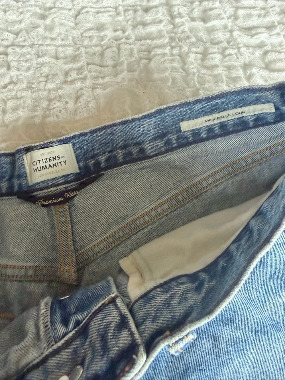 Citizens of Humanity Annabelle Long Shorts Bristol Wash Button Fly 29